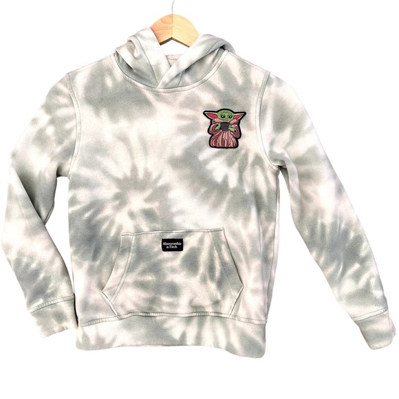 Abercrombie & Fitch Other - Abercrombie & Fitch Green Tie-Dye Baby Yoda Hoodie-EUC
